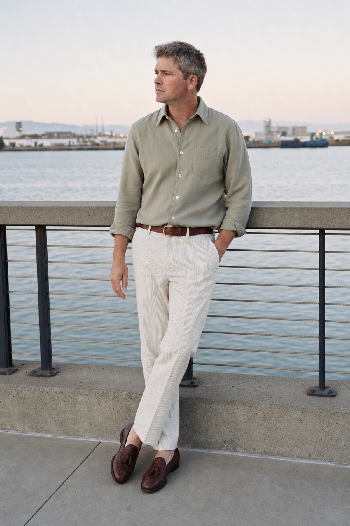 Buck Mason lookbook - Waterfront Dinner