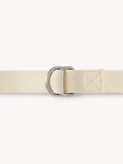 Natural D-Ring Cotton Belt