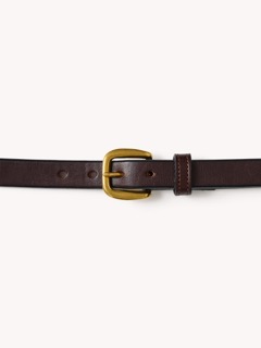 Oxblood Slim Harpo American Dress Belt